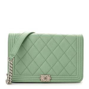 Caviar Quilted Boy Wallet On Chain Woc #218762C27B